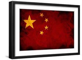 Flag Of China-igor stevanovic-Framed Art Print