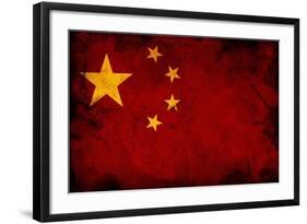 Flag Of China-igor stevanovic-Framed Art Print