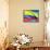 Flag Of Colombia-bioraven-Framed Stretched Canvas displayed on a wall