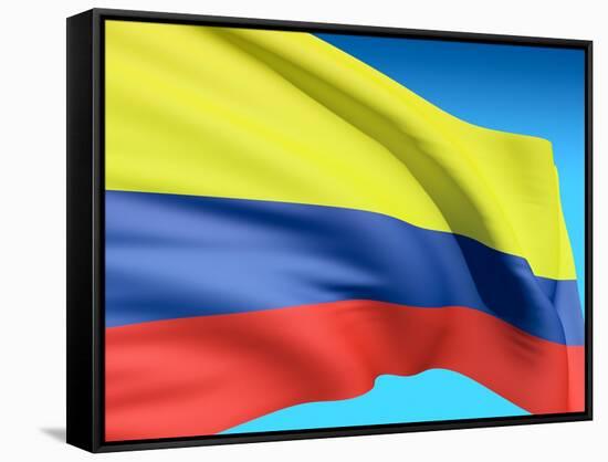 Flag Of Colombia-bioraven-Framed Stretched Canvas