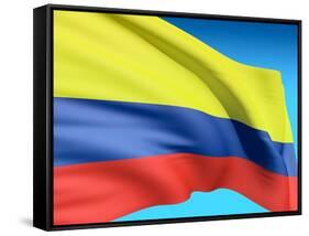 Flag Of Colombia-bioraven-Framed Stretched Canvas