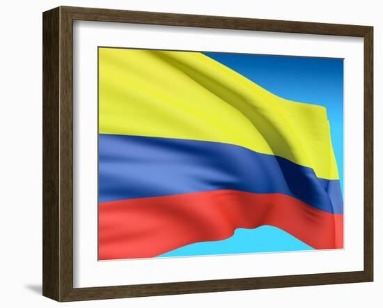 Flag Of Colombia-bioraven-Framed Art Print