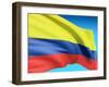 Flag Of Colombia-bioraven-Framed Art Print