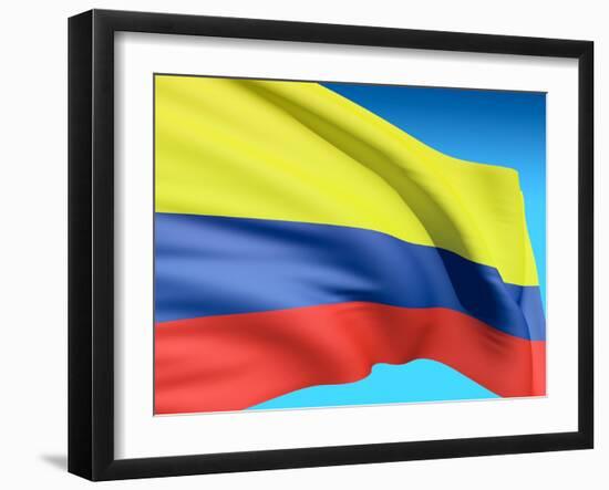 Flag Of Colombia-bioraven-Framed Art Print