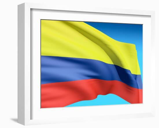 Flag Of Colombia-bioraven-Framed Art Print