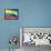 Flag Of Colombia-bioraven-Framed Stretched Canvas displayed on a wall