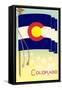 Flag of Colorado-null-Framed Stretched Canvas