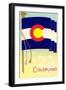 Flag of Colorado-null-Framed Art Print