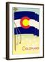 Flag of Colorado-null-Framed Art Print