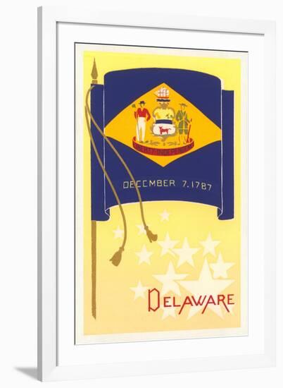 Flag of Delaware-null-Framed Art Print