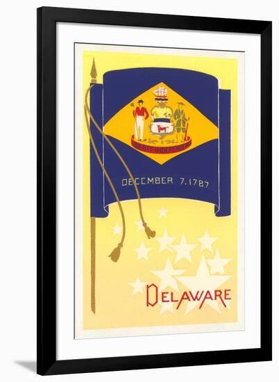 Flag of Delaware-null-Framed Art Print