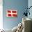 Flag of Denmark-null-Art Print displayed on a wall