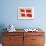 Flag of Denmark-null-Framed Art Print displayed on a wall