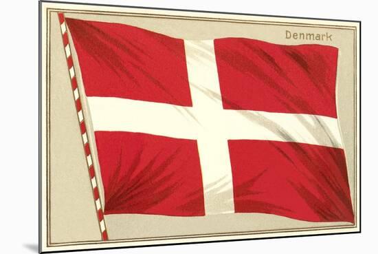 Flag of Denmark-null-Mounted Art Print