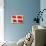 Flag of Denmark-null-Art Print displayed on a wall