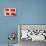 Flag of Denmark-null-Art Print displayed on a wall