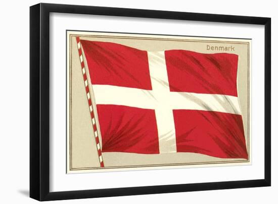 Flag of Denmark-null-Framed Art Print