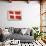 Flag of Denmark-null-Stretched Canvas displayed on a wall