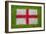 Flag of England on Grass-raphtong-Framed Art Print