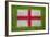 Flag of England on Grass-raphtong-Framed Art Print