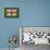 Flag of England on Grass-raphtong-Framed Stretched Canvas displayed on a wall