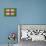 Flag of England on Grass-raphtong-Stretched Canvas displayed on a wall