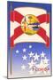 Flag of Florida-null-Mounted Art Print