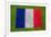 Flag of France on Grass-raphtong-Framed Art Print