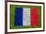 Flag of France on Grass-raphtong-Framed Art Print