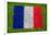 Flag of France on Grass-raphtong-Framed Art Print