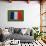 Flag of France on Grass-raphtong-Framed Art Print displayed on a wall