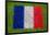 Flag of France on Grass-raphtong-Framed Art Print