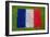 Flag of France on Grass-raphtong-Framed Premium Giclee Print