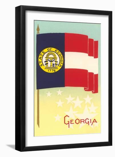 Flag of Georgia-null-Framed Art Print