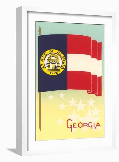 Flag of Georgia-null-Framed Art Print