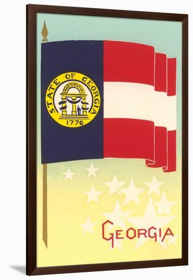 Flag of Georgia-null-Framed Art Print