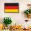 Flag of Germany-Krivinis-Framed Stretched Canvas displayed on a wall