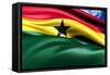 Flag Of Ghana-Yuinai-Framed Stretched Canvas