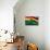 Flag Of Ghana-Yuinai-Stretched Canvas displayed on a wall