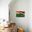 Flag Of Ghana-Yuinai-Art Print displayed on a wall