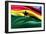 Flag Of Ghana-Yuinai-Framed Art Print