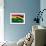 Flag Of Ghana-Yuinai-Framed Art Print displayed on a wall