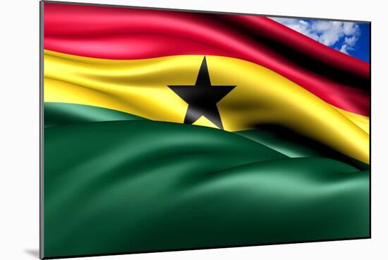 Flag Of Ghana-Yuinai-Mounted Art Print