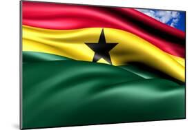 Flag Of Ghana-Yuinai-Mounted Art Print