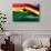 Flag Of Ghana-Yuinai-Art Print displayed on a wall