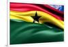 Flag Of Ghana-Yuinai-Framed Art Print