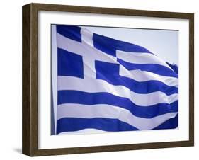 Flag of Greece-Barry Winiker-Framed Premium Photographic Print