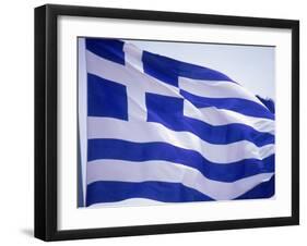 Flag of Greece-Barry Winiker-Framed Premium Photographic Print