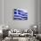 Flag of Greece-Barry Winiker-Premium Photographic Print displayed on a wall