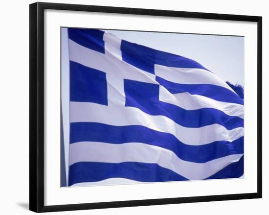 Flag of Greece-Barry Winiker-Framed Photographic Print